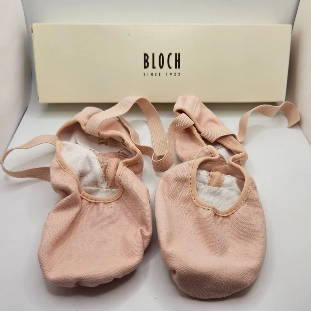 Bloch Pro Arch Canvas Ballet Shoes Pink Split Sole 4.5 C Child S0271L